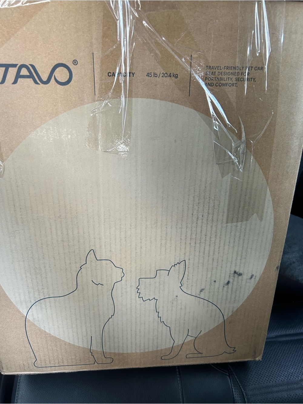 Tavo Pets Hendrick Pet Car Seat and Flexible Carrier in Tawny new open box $350 - Picture 10 of 12